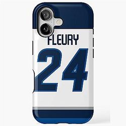 Winnipeg Jets Haydn Fleury Away Jersey iPhone Tough Case