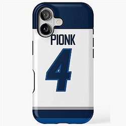 Winnipeg Jets Pionk Away Jersey Back Phone Case iPhone Tough Case