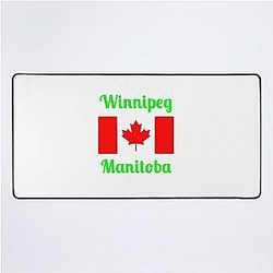 Winnipeg Manitoba Canada - Stylish Print Desk Mat