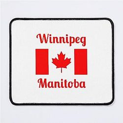 Winnipeg Manitoba (Canada) - Stylish Print Mouse Pad