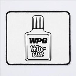 Winnipeg Whiteout Small Black Mouse Pad