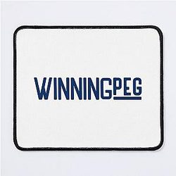 Winnipeg Whiteout Mouse Pad (Blue)
