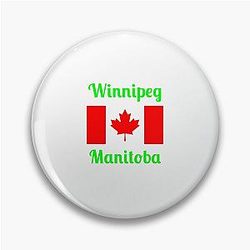 Winnipeg Manitoba (Canada) - Stylish Print, Pin