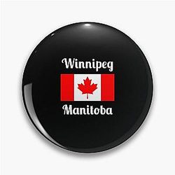 Winnipeg Manitoba (Canada) - Stylish Print Pins