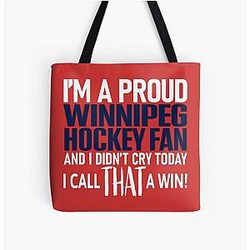 Proud Winnipeg Hockey Fan Didn't Cry Tote Bag