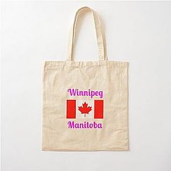 Winnipeg Manitoba, Stylish Prints Cotton Tote Bag