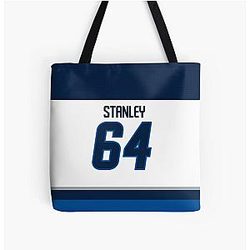 Winnipeg Jets Logan Stanley Away Jersey All Over Print Tote Bag Phone Case