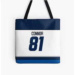 Winnipeg Jets Kyle Connor All Over Print Tote Bag