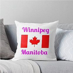 Winnipeg, Manitoba, Canada - Stylish Prints, Throw Pillows
