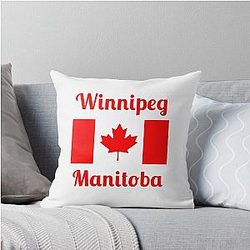 Winnipeg Manitoba Canada - Stylish Throw Pillow