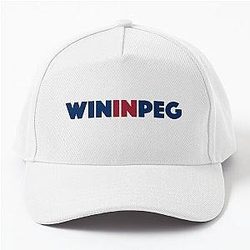 Winnipeg Whiteout - Win In Winnipeg (Blue and Red) - Baseball Cap