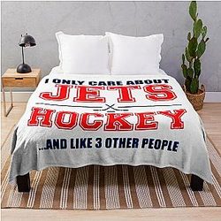 Winnipeg Jets Hockey Blanket