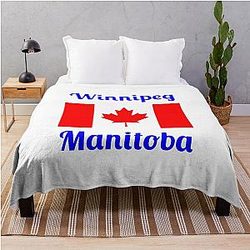 Winnipeg Manitoba (Canada) - Stylish Throw Blanket