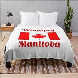 Winnipeg Manitoba (Canada) - Stylish Throw Blanket