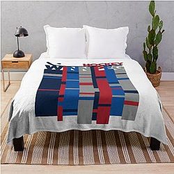City Series Winnipeg Hockey Stripes Throw Blanket