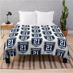 Dominic Toninato Winnipeg 21 Throw Blanket
