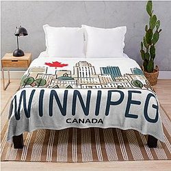 Winnipeg Manitoba Canada Throw Blanket