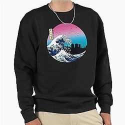 Winnipeg Kanagawa Wave Pullover Sweatshirt