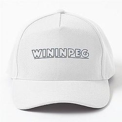 Winnipeg Whiteout - Win in Peg (Blue Outline) Baseball Cap
