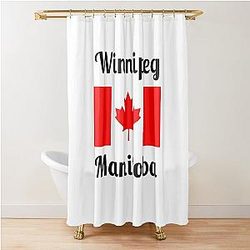 Winnipeg, Manitoba, Canada - Stylish Prints Shower Curtain
