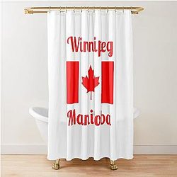 Winnipeg Manitoba, Stylish Shower Curtain