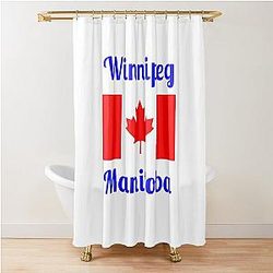Winnipeg Manitoba Canada - Stylish Shower Curtain
