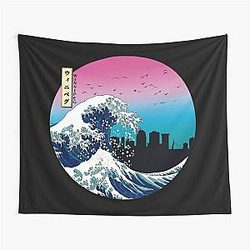 Winnipeg Kanagawa Wave Tapestry