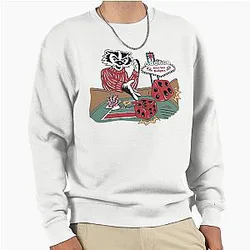 Bucky Badger Las Vegas Dice Roll - University of Wisconsin Badgers Pullover Sweatshirt
