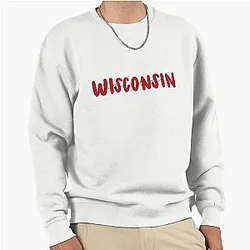 Wisconsin Badgers Cursive Pullover Sweatshirt