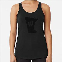Wisconsin Badgers Fans in Minnesota Racerback Tank