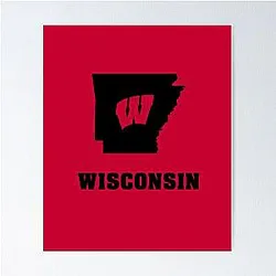 Wisconsin Badgers Fans in Arkansas Poster