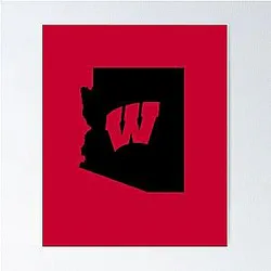 Wisconsin Badgers Fans in Arizona Poster