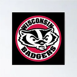 Wisconsin Badgers Design Poster