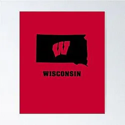 Wisconsin Badgers fans in South Dakota poster