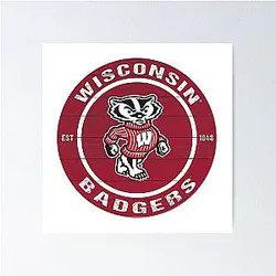 Wisconsin Badgers Football Poster