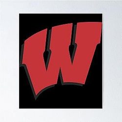 Wisconsin Badgers Sticker Poster