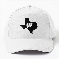 Wisconsin Badgers Fans in Texas Baseball Cap