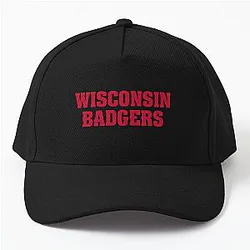 Contemporary Wisconsin Badgers Design Baseball Cap