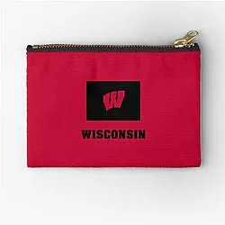 Wisconsin Badgers Fans in Colorado Zipper Pouch