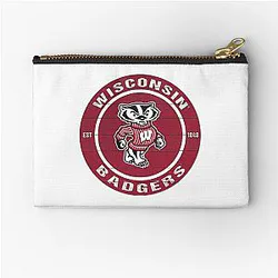 Wisconsin Badgers football Zipper Pouch