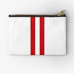 Wisconsin Badgers Stripes Zipper Pouch