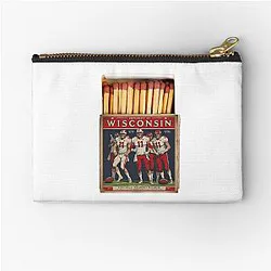 University of Wisconsin Badgers Vintage Matchbox Zipper Pouch