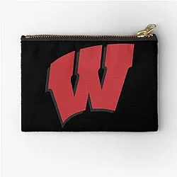 Wisconsin Badgers Sticker Zipper Pouch