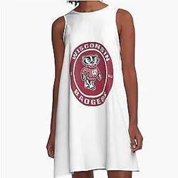 Wisconsin Badgers football A-Line Dress