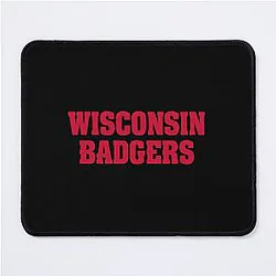 Contemporary Wisconsin Badgers Design Mouse Pad