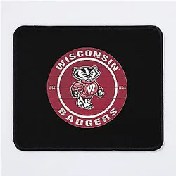 Unusual Wisconsin Badger Design Mouse Pad