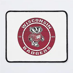 Charming Wisconsin Badgers Design Mouse Pad
