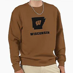 Wisconsin Badgers Fans in Arkansas Pullover Sweatshirt
