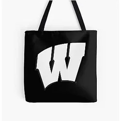 Wisconsin Badgers Madison WI Iphone Case All Over Print Tote Bag