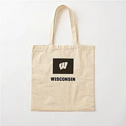 Wisconsin Badgers Fans in Colorado Cotton Tote Bag